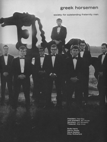 University of Georgia's Greek Horsemen Secret Society in 1968