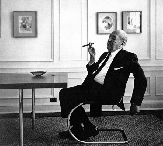 Mies Van Der Rohe on a Brno Chair