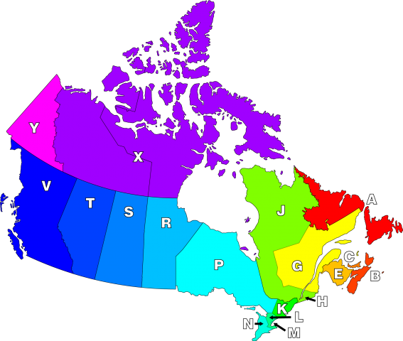 Canadian Postal Districts