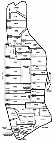 Manhattan zip codes