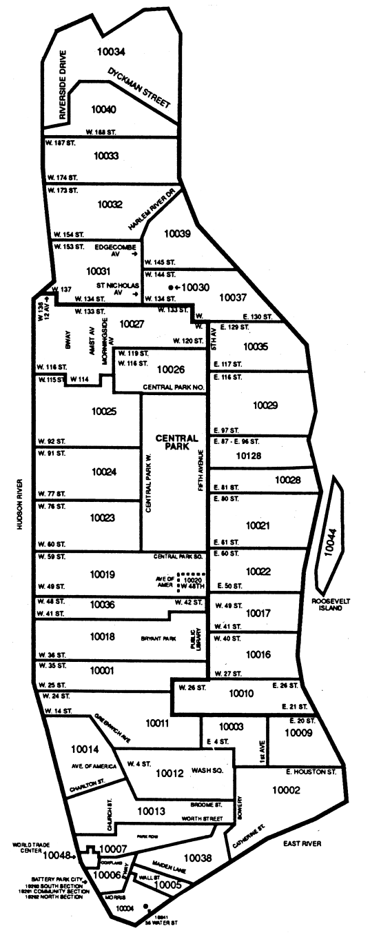 Manhattan Beach Zip Code Map