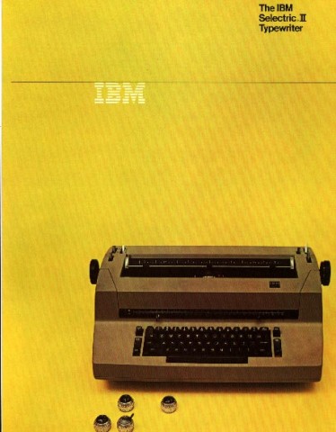 IBM SE II Typewriter Brochure