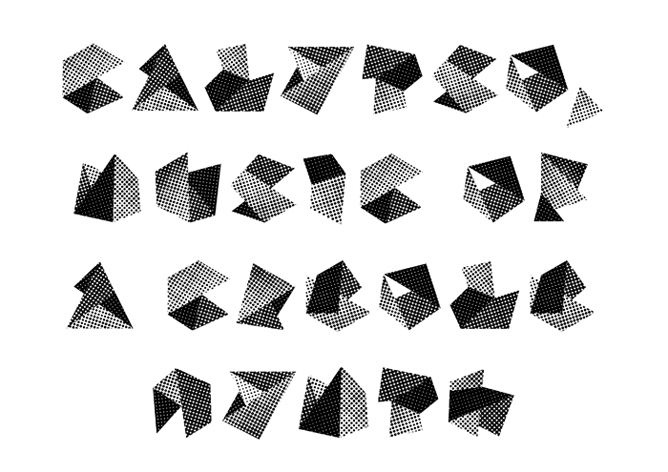 Fold Calypso by London Designers Alias http://alias.dj/blog/graphic-not-typographic/