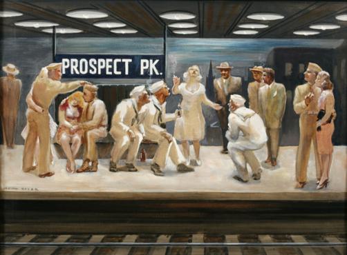 Prospect Park Subway Station New-York-in-WWII